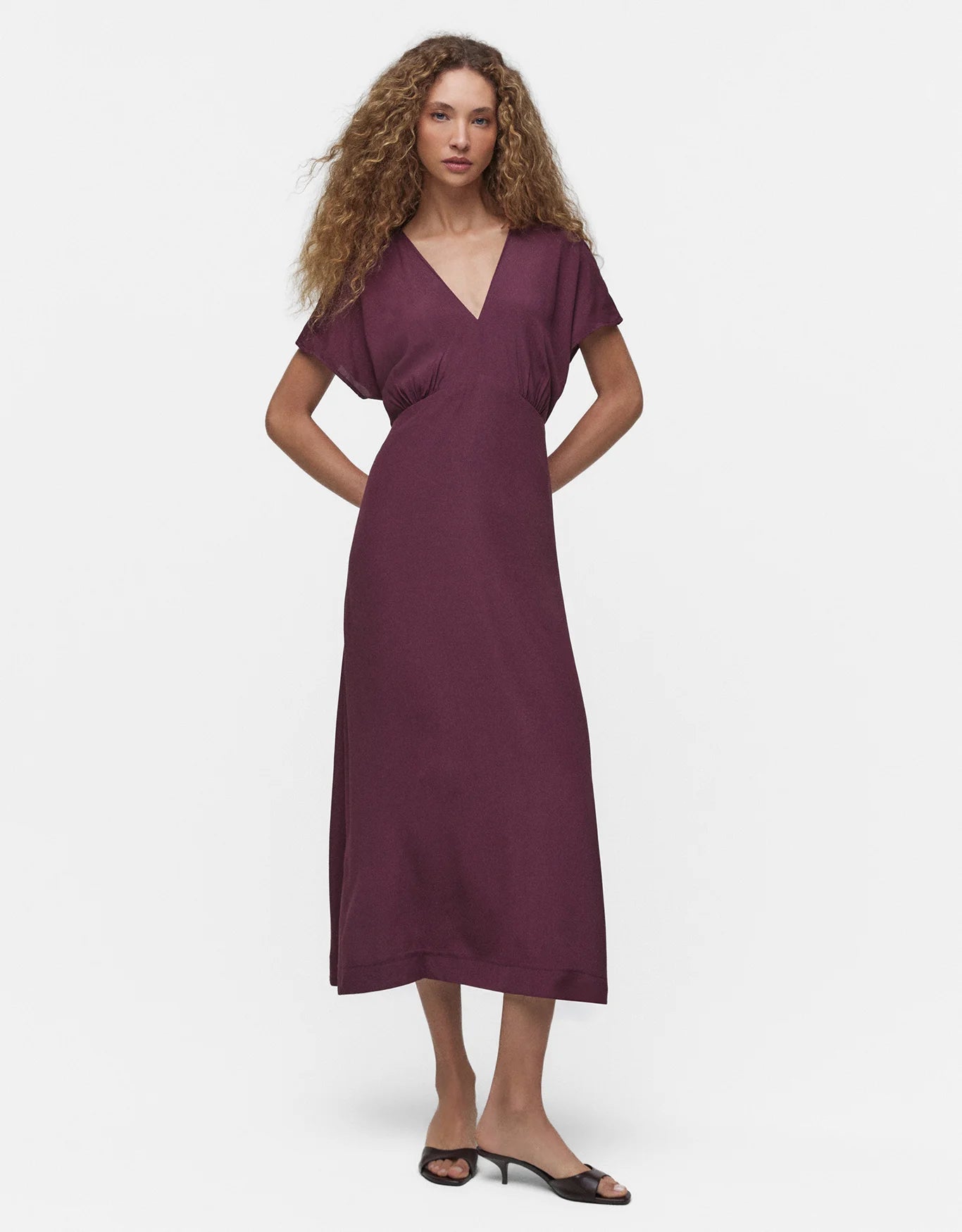 Vestido midi de corte A